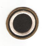 WWII 1st Corps Patch OD Edge Black Bobbin Back