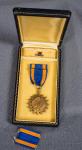 WWII Air Medal Early Wrapped Brooch Cased