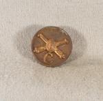 WWII Coastal Artillery C Collar Disc Screw Back