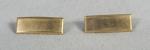 WWII 2nd Lieutenant Rank Insignia Pair Balfour