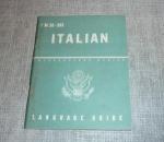 WWII Italian Language Guide Manual TM 30