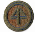 WWII Patch 44th Division Green Back