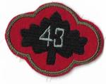 WWII 43rd Infantry Division Patch King