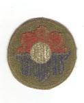 WWII 9th Infantry Division Patch Green Back