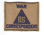 WWII Civilian AAF War Correspondent Patch