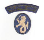 WWII Philippine Department Patch and Tab Rocker
