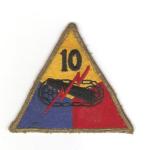 WWII 10th Armored Division Patch Variant
