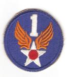WWII 1st USAAF Air Force Patch White Back