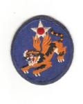 WWII 14th USAAF Flying Tigers Patch White Back