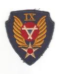 WWII USAAF 9th IX Aviation Engineers Patch Felt