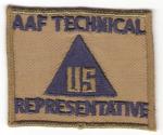 WWII Civilian AAF Technical Representative Patch