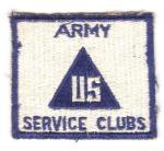 WWII era Army Service Clubs Patch