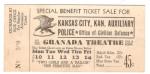 Auxiliary Police Benefit Ticket Kansas City 1944