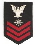 WWII USN Quartermaster PO1 Rate Patch