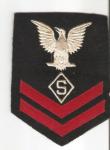 WWII USN PO2 Shore Patrol Rate Patch 1944