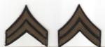 WWII Corporal Rank Patches Felt
