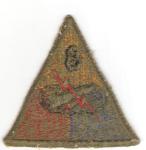 WWII 8th Armored Division Green Back Patch