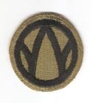 WWII 89th Infantry Division Patch White Back-