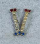 WWII V for Victory Sweetheart Brooch