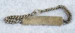 WWII era ID Bracelet Sterling 