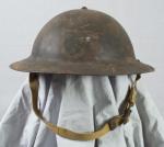 WWII M1917A1 Kelly Helmet 295th Infantry Regiment