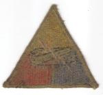WWII Armored School Patch Green Back