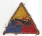 WWII Armored School Patch Felt Edge Black Back
