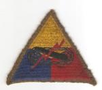 WWII Armored School Patch Felt Edge Black Back