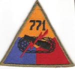 WWII 771st Armored Tank Battalion Patch