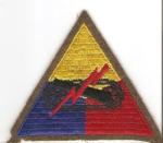 WWII Armored School Patch Wool Edge