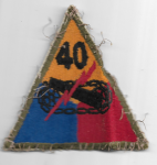 WWII 40th Armored Tank Battalion Patch