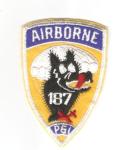 Patch 187th Airborne Infantry Regiment Repro