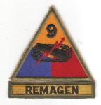 WWII 9th Armored Division Patch & Tab