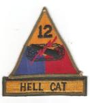 WWII 12th Armored Division Patch & Tab