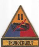 WWII 11th Armored Division Patch & Tab