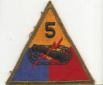 WWII 5th Armored Division Patch