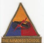 WWII Armored School Patch & Tab