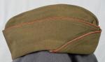 WWII OD Wool Engineer Garrison Cap