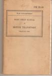 WWII FM 25-10 Field Manual Motor Transport 1942