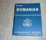 WWII Rumanian Language Guide Manual