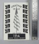 WWII Christmas Menu Camp Roberts 18th Infantry