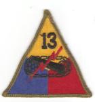 WWII 13th Armored Division Patch