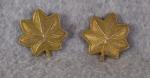 WWII Era Majors Rank Pin Set A.E. Co