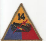 WWII 14th Armored Division Patch