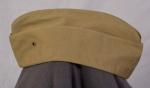 WWII USMC Marine OS Khaki Cap Hat Named