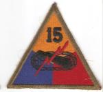WWII 15th Armored Division Patch