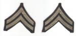 WWII Corporal Rank Patches Bevo