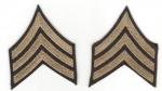 WWII Sergeant Rank Patches 