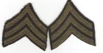 WWII Sergeant Rank Patches Felt