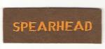 WWII 3rd Armored Spearhead Patch Tab